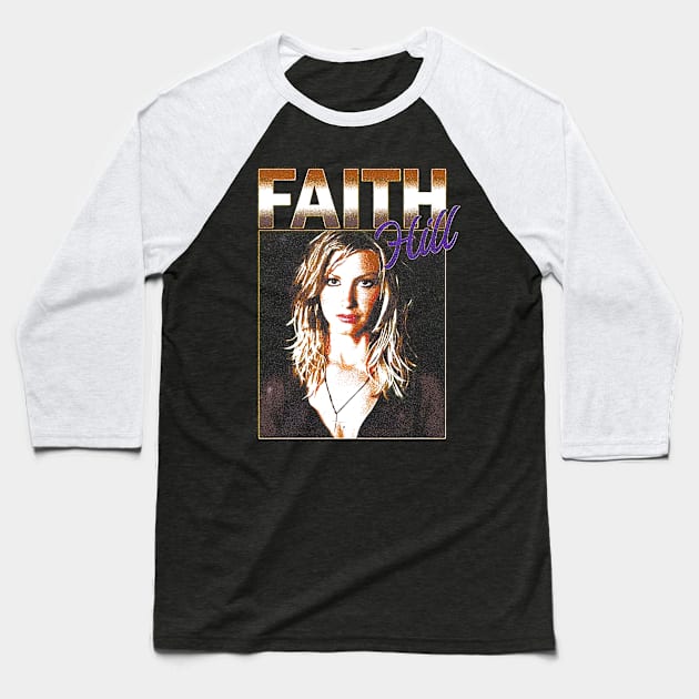 Faith Hill, Vintage, Country Music Singer Baseball T-Shirt by FandiLagi